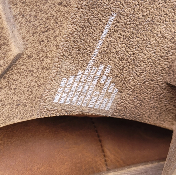 Womens Mudd sz 8.5 fold over lined chunky healed lace up mid calf boot - Picture 7 of 8